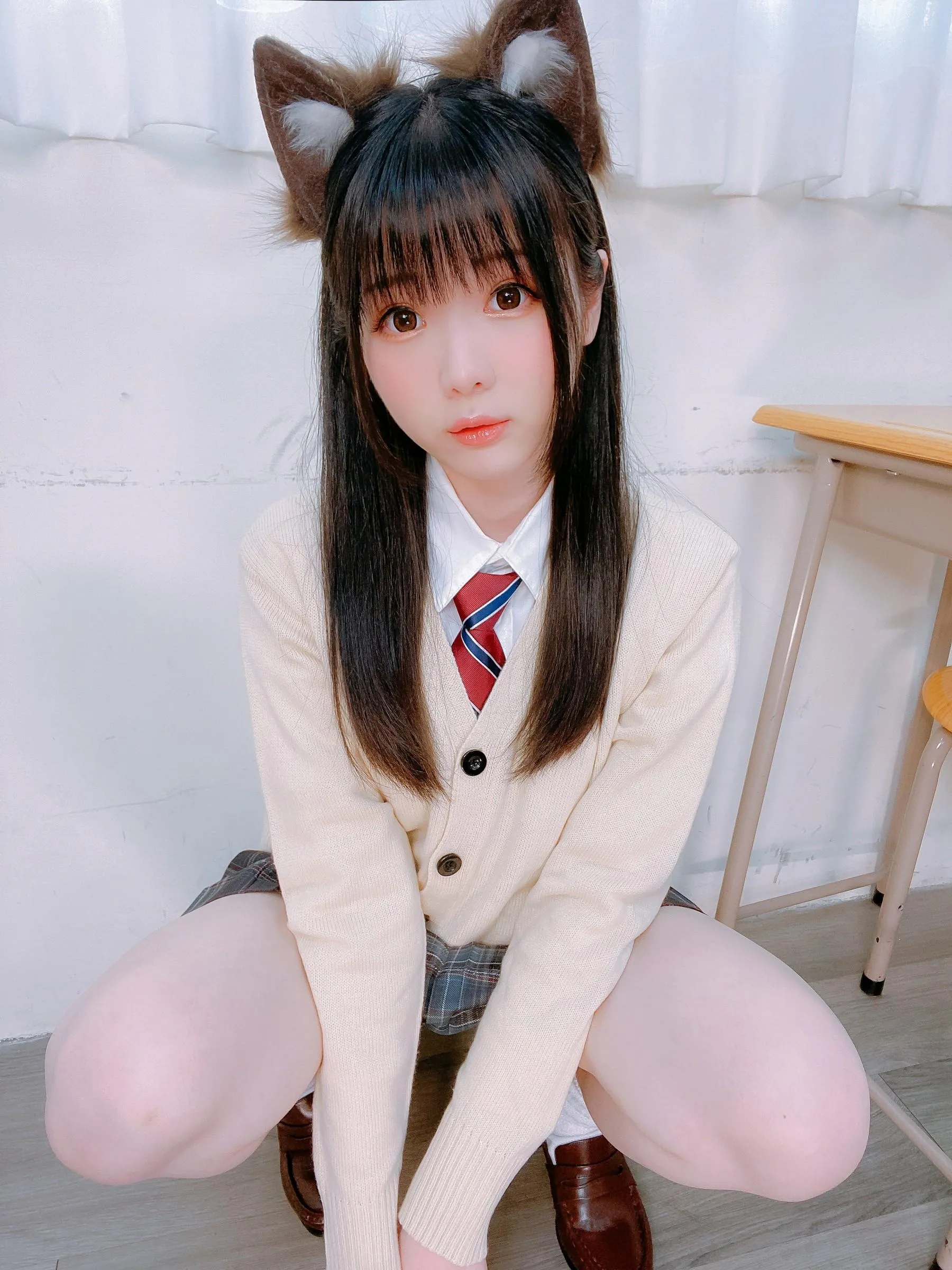 霜月shimo – NO.57 Fantia 2022年07月会员合集7期-2022-07-24 猫耳制服 [22P]插图4